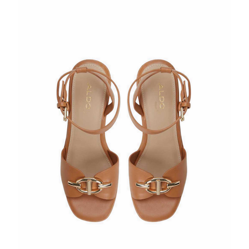Aldo Ybylin Wedge Sandals - Medium Brown