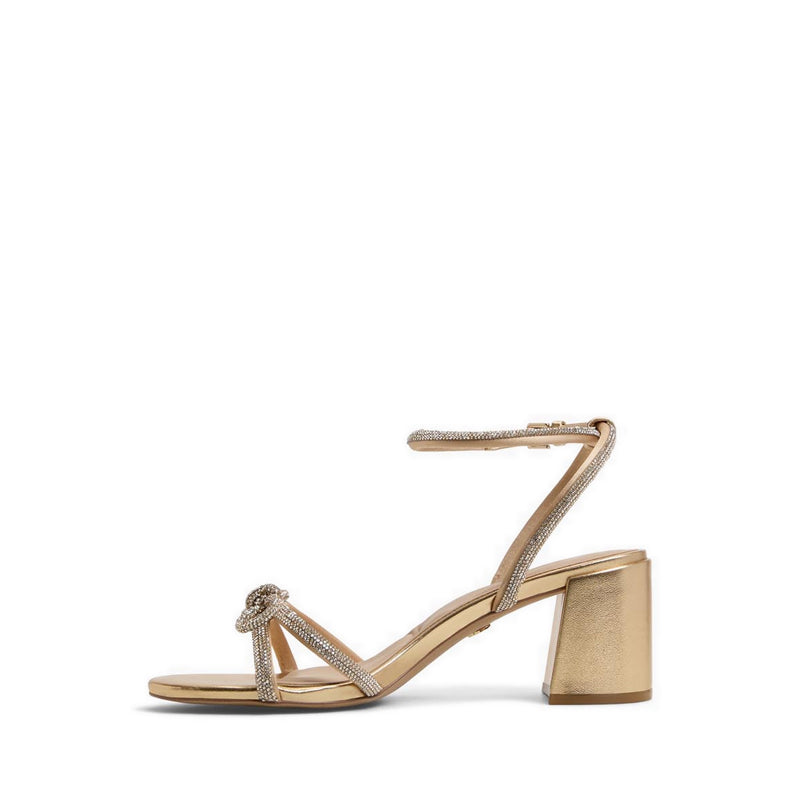 Bouclette Women's Heeled Sandals - Gold