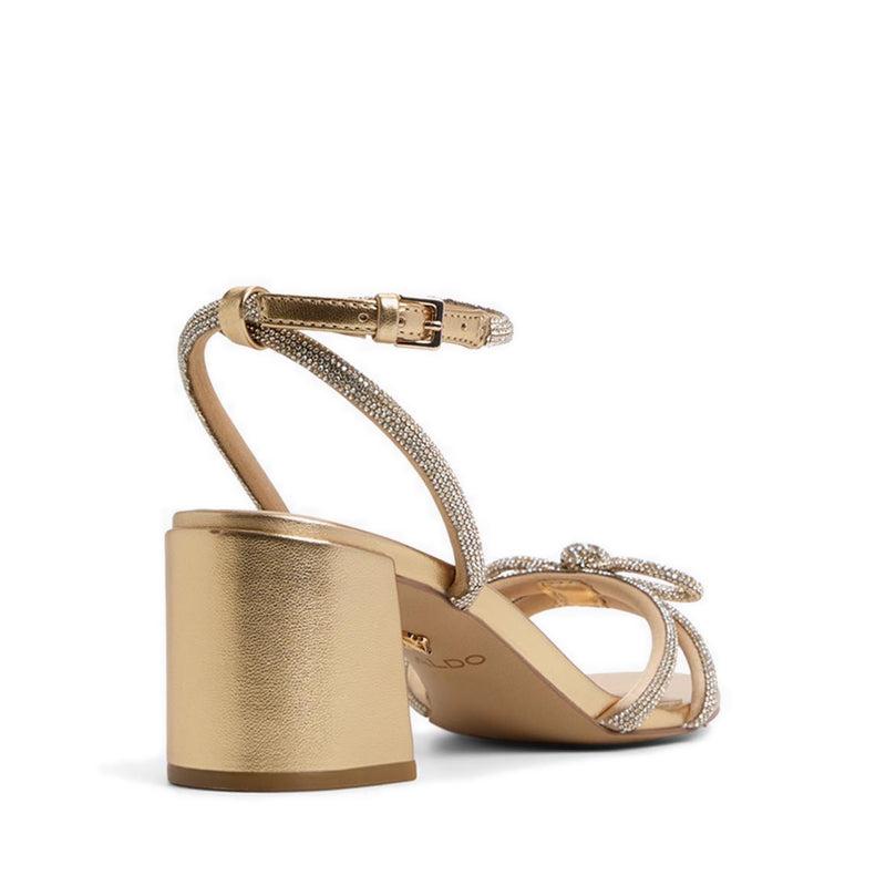 Bouclette Women's Heeled Sandals - Gold