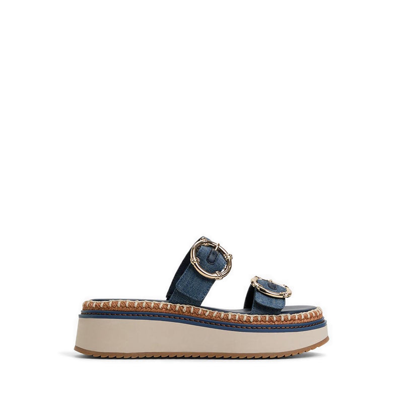 Kaeithien Women's Open Toe Sandals - Dark Blue