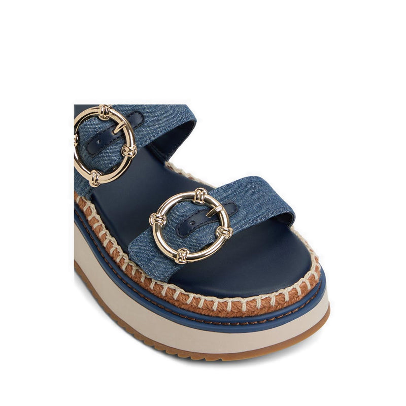 Kaeithien Women's Open Toe Sandals - Dark Blue