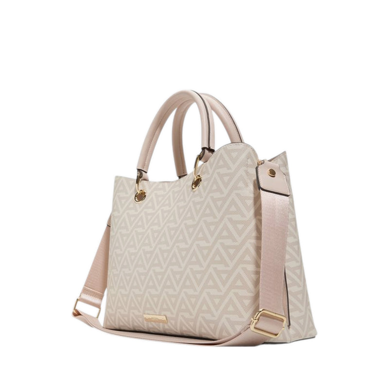 Eile Satchel Bag - White/Light Pink