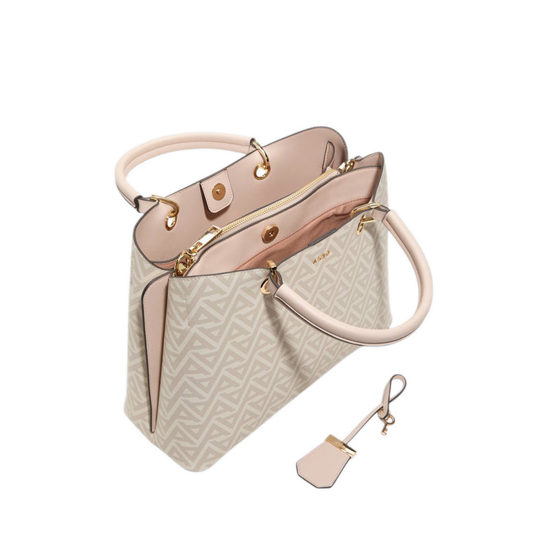 Eile Satchel Bag - White/Light Pink