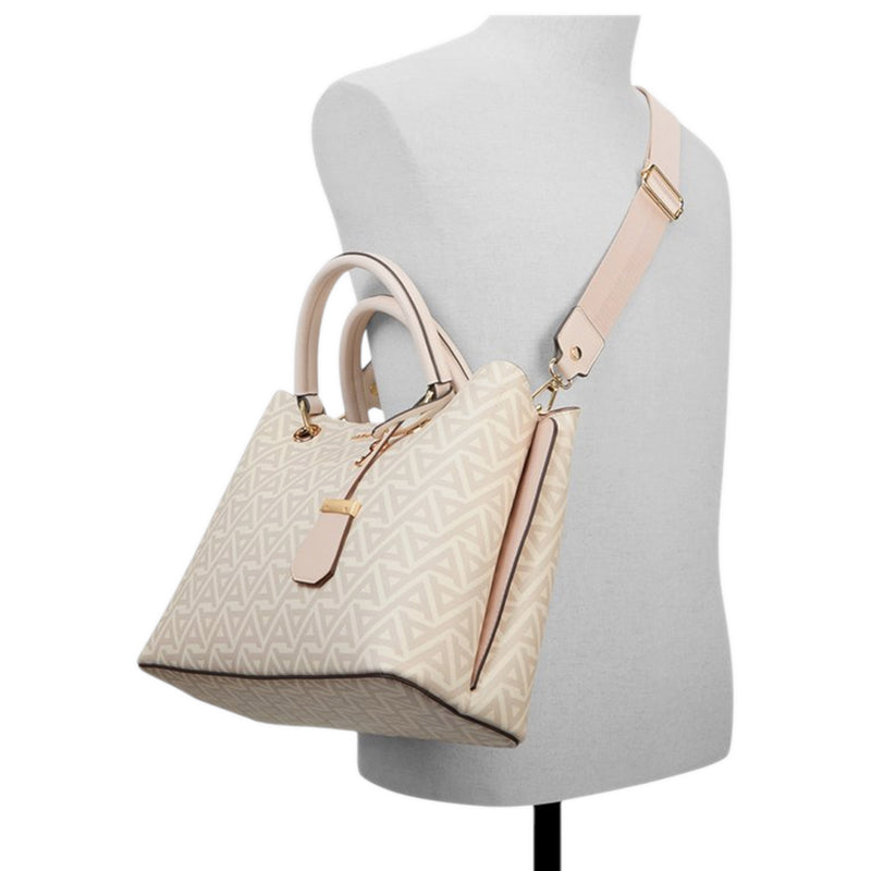 Eile Satchel Bag - White/Light Pink