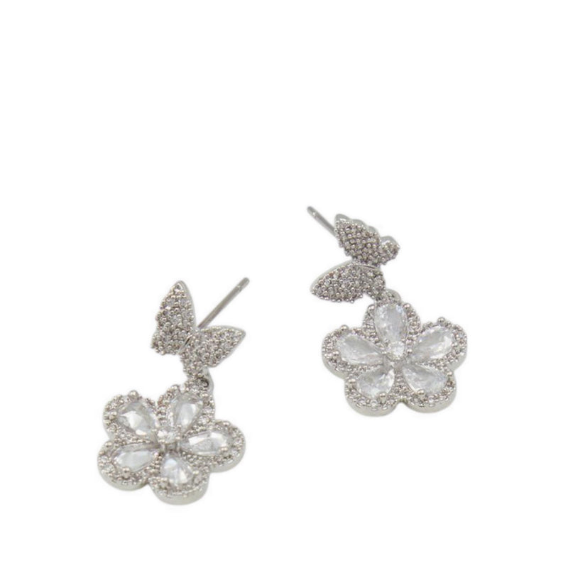 Breezeway Earrings - Silver/Clear Multi