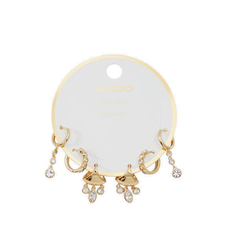 Adwaemeth Women's Earring Gold/Clear Multi