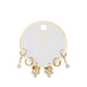 Adwaemeth Women's Earring Gold/Clear Multi