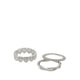 Lovestack Ring - Silver/Clear Multi