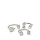 Halobandra Women's Ring - Silver/Clear Multi