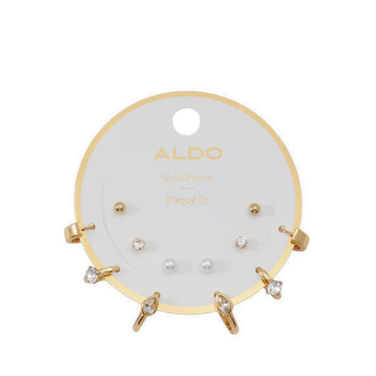 Faramanna Earrings - Gold/Clear Multi
