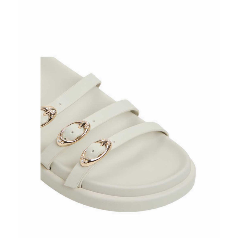 Zephyra Women's Footbed Sandals - White