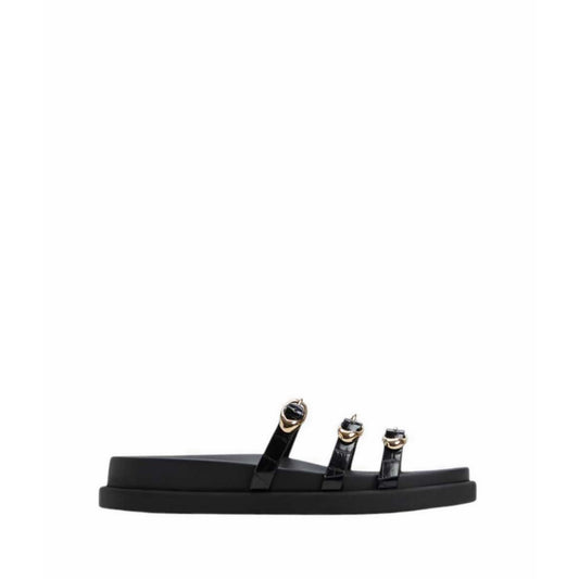 Zephyra Women's Footbed Sandals - Black