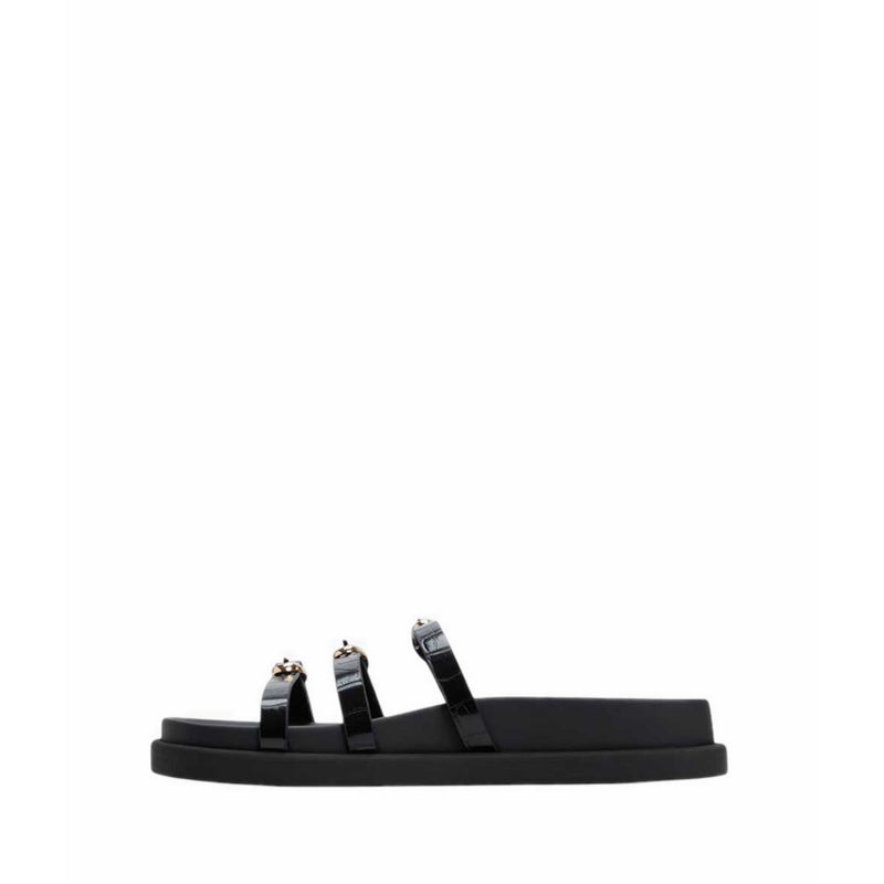 Zephyra Women's Footbed Sandals - Black
