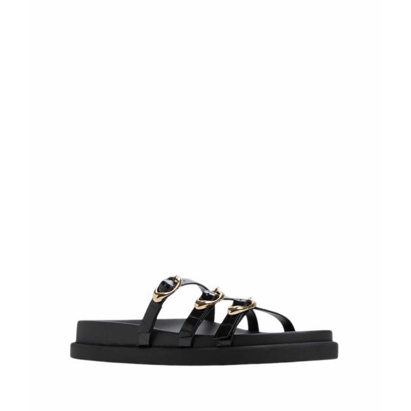 Zephyra Women's Footbed Sandals - Black