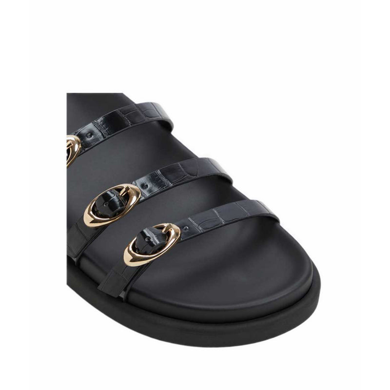 Zephyra Women's Footbed Sandals - Black