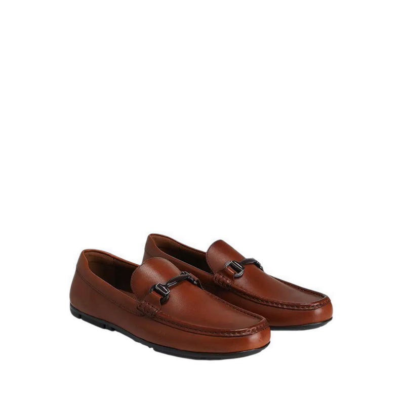 Prato-In Men's Slip Ons - Cognac