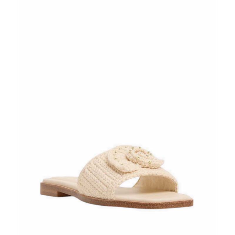 Sabbia Flat Sandals - Light Beige