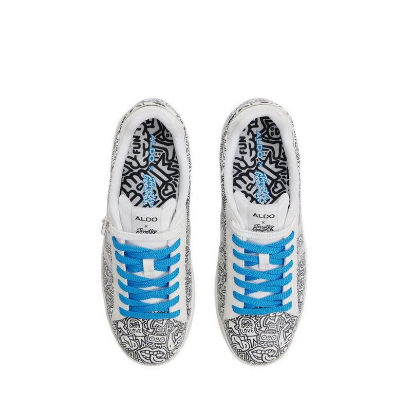 Aldo X Artist Series Tgoodman03 Lace Ups - White/Print