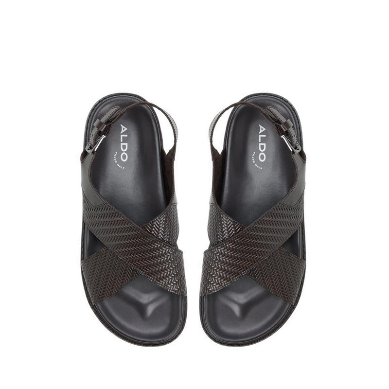 Silvo Men's Flat Sandals - Dark Brown