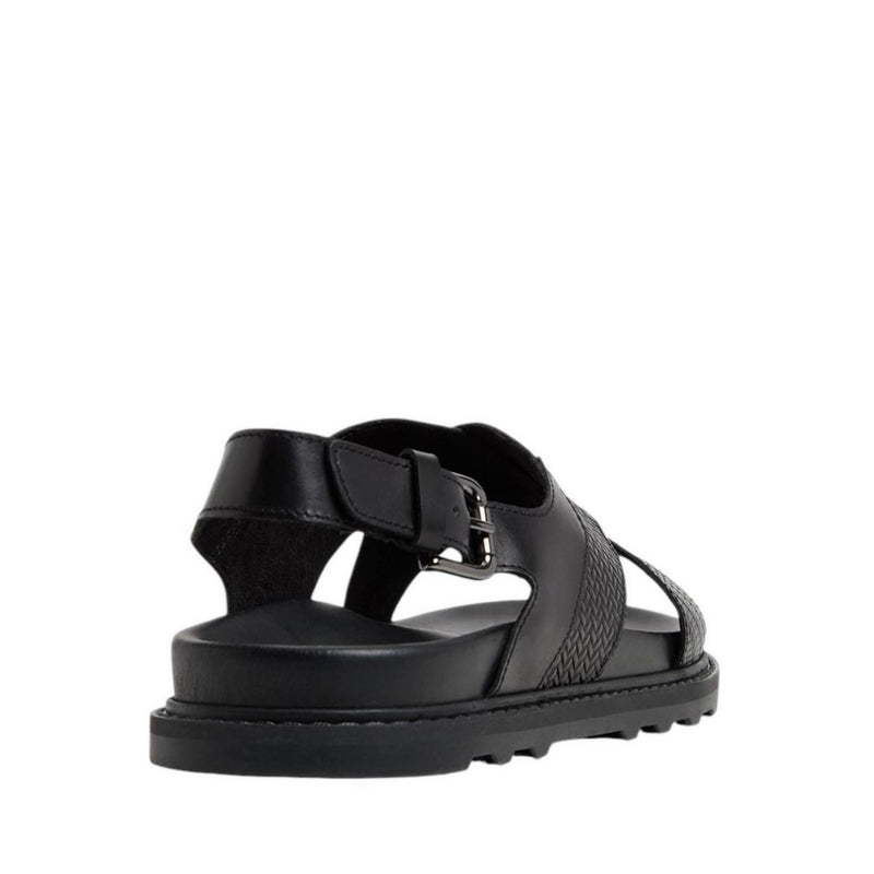 Silvo Men's Flat Sandals - Black