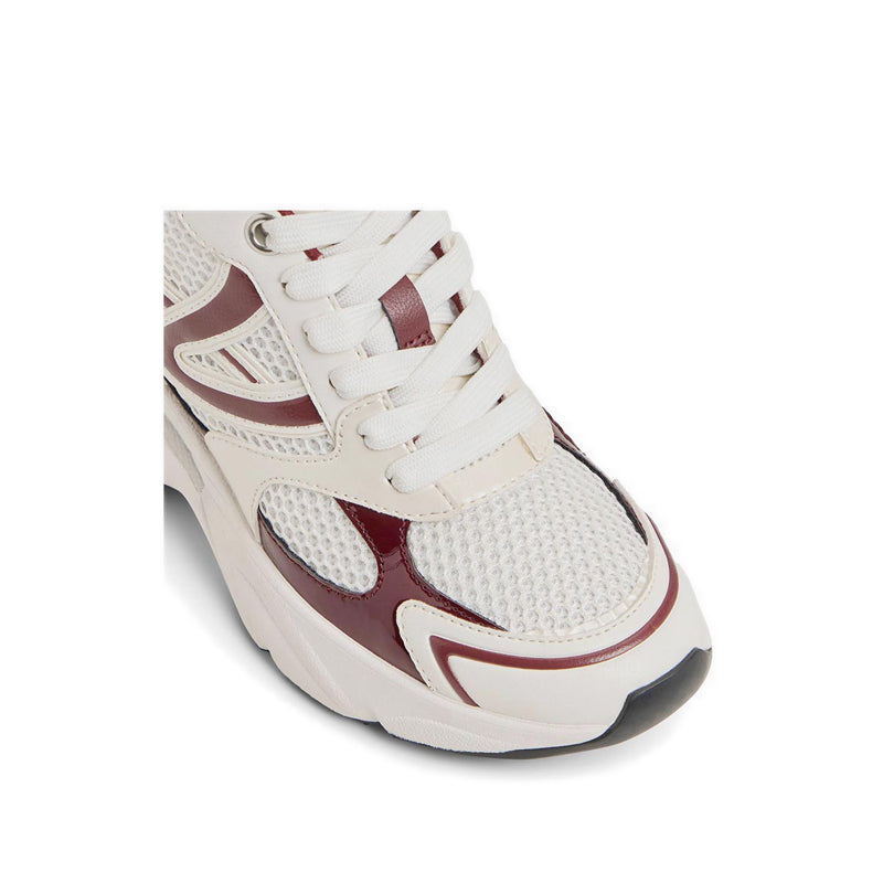 Brejos Women's Wedge Sneakers White Combo