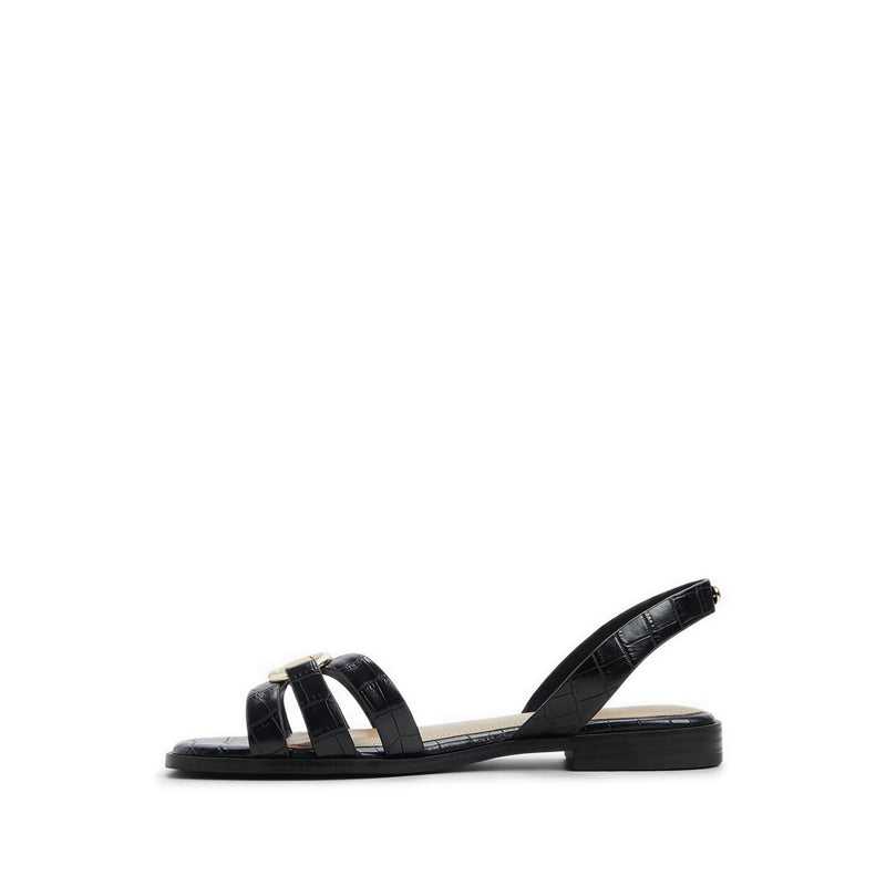Nydirarin Women's Flat Sandals - Black
