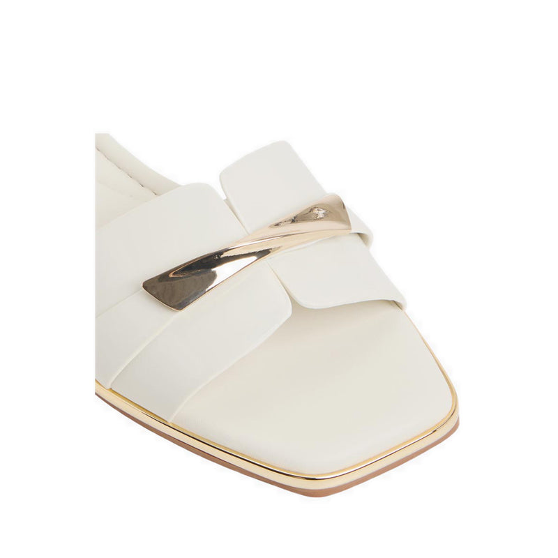Darlina Women's Flat Sandals - White/Bone