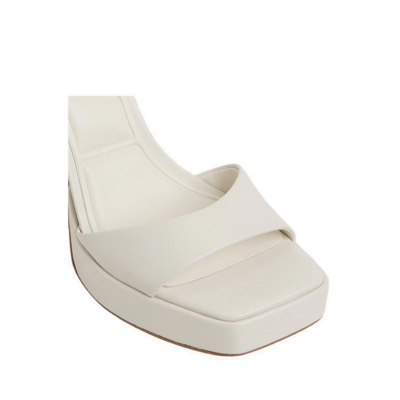 Lothon Women's Heeled Sandals - White/Bone