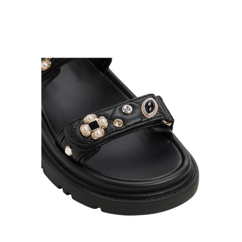 Gemima Women's Footbed Sandals - Black