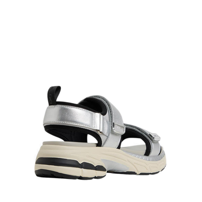 Aldo Sportysndl Women's Wedge Sandals - Silver