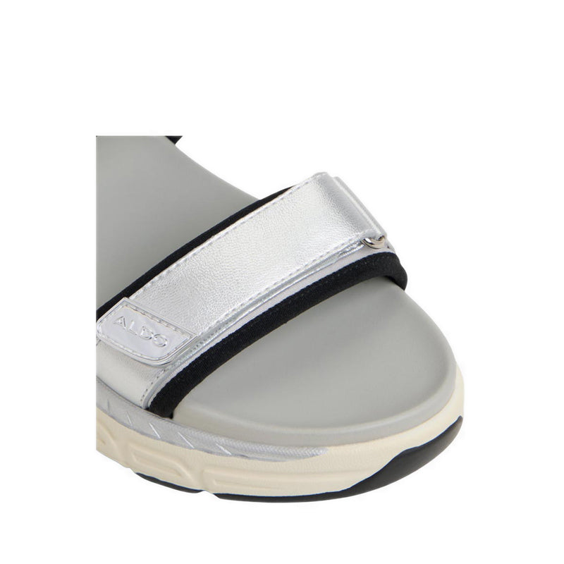 Aldo Sportysndl Women's Wedge Sandals - Silver