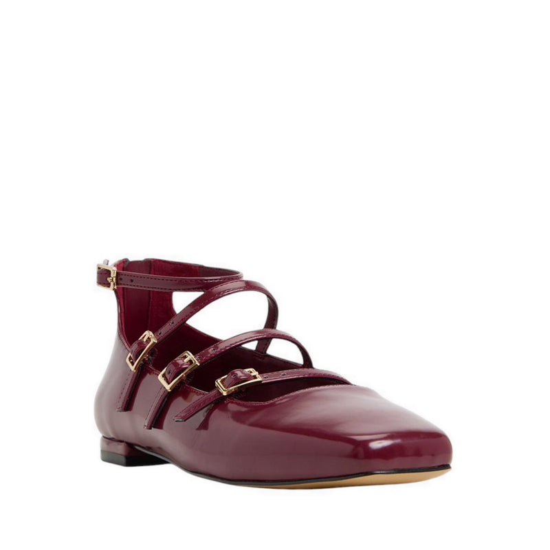 Nelta Women's Mary Janes - Burgundy