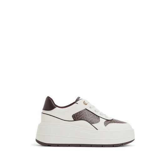 Whallian Women's Wedge Sneakers White Combo
