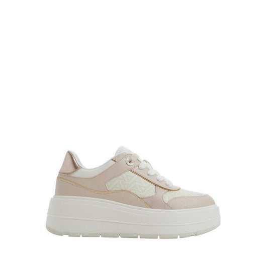Whallian Women's Wedge Sneakers - Open Pink