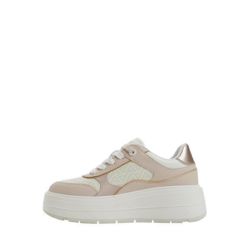 Whallian Women's Wedge Sneakers - Open Pink