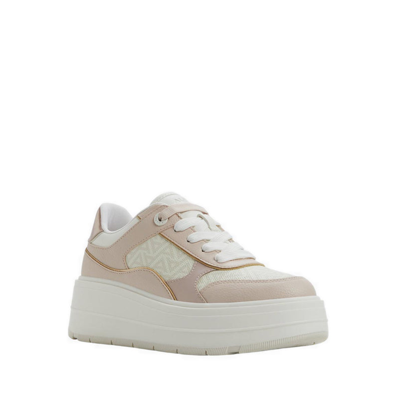 Whallian Women's Wedge Sneakers - Open Pink