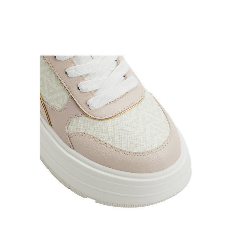 Whallian Women's Wedge Sneakers - Open Pink