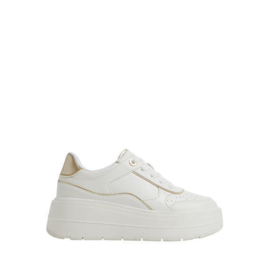 Whallian Women's Wedge Sneakers - White