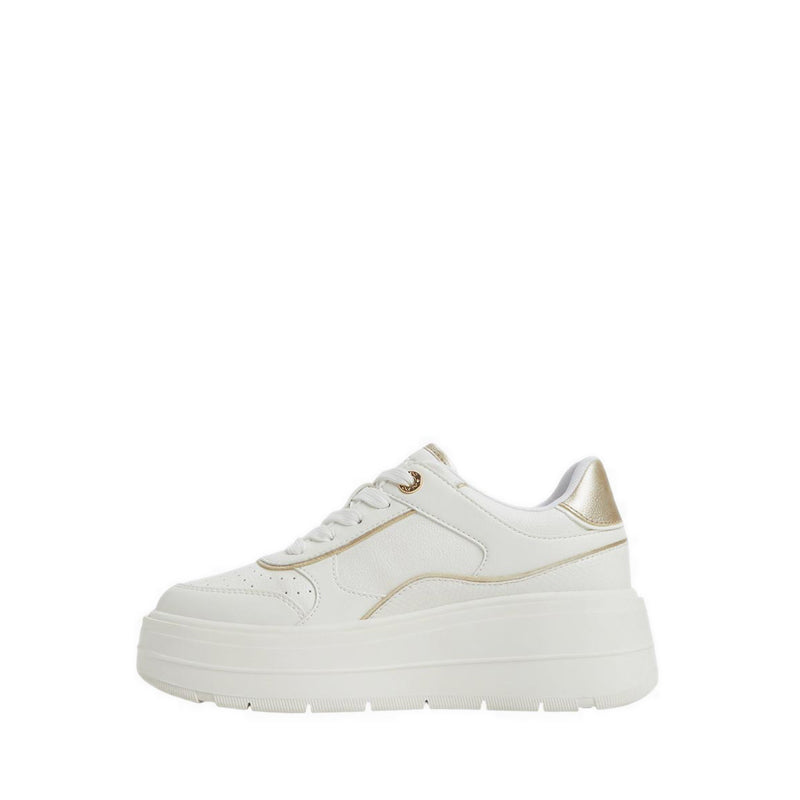 Whallian Women's Wedge Sneakers - White