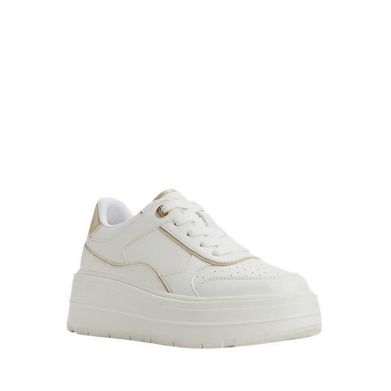 Whallian Women's Wedge Sneakers - White