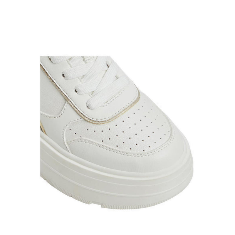 Whallian Women's Wedge Sneakers - White
