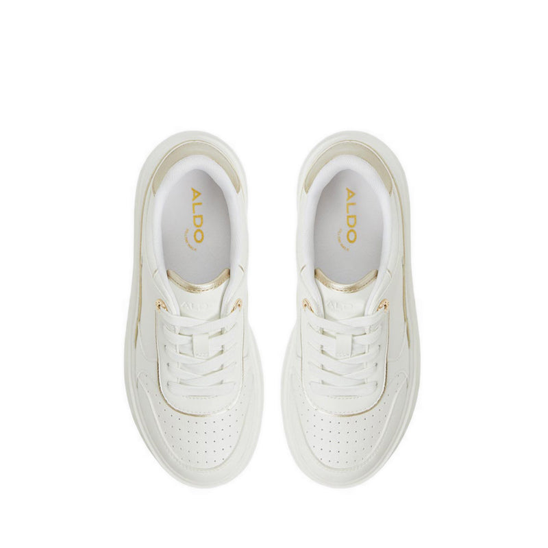 Whallian Women's Wedge Sneakers - White