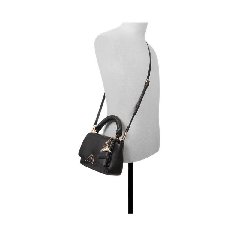 Topluxe Women's Top Handle Bag - Black Overflow