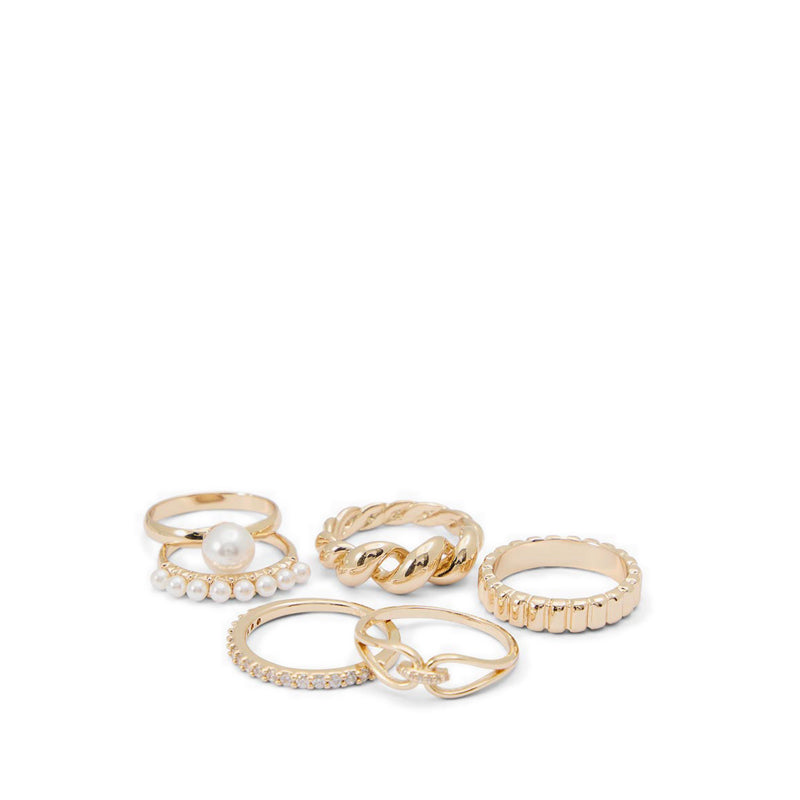 Carranalia Women's Ring Gold/Clear Multi