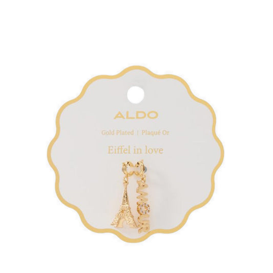 Eiffelinlove Charm - Gold/Clear Multi