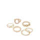 Luckyrings Women's Ring Gold/Clear Multi