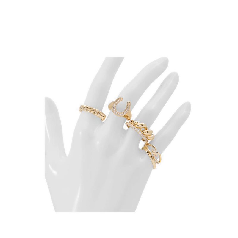 Luckyrings Women's Ring Gold/Clear Multi