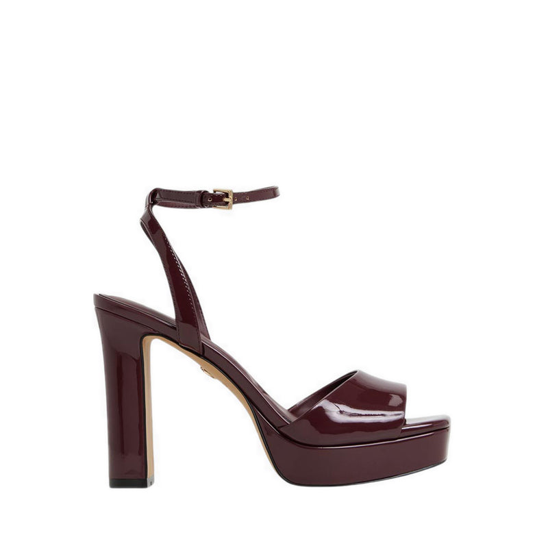 Chicgleam Women's Heeled Sandals - Bordo