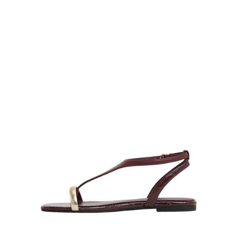 Catlyn Women's Flat Sandals - Bordo