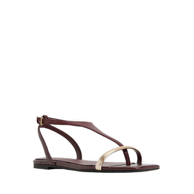 Catlyn Women's Flat Sandals - Bordo